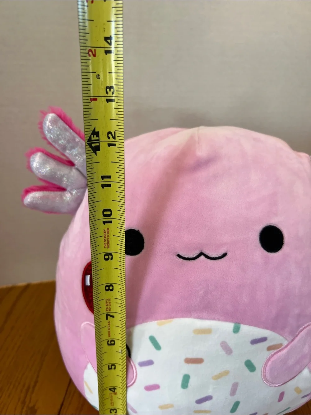 Squishmallows Archie Pink Axolotl with Balloon